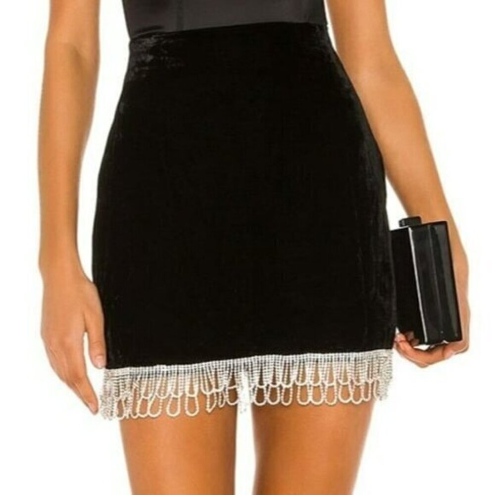 Camila Coelho Onika High Waisted Skirt - Black